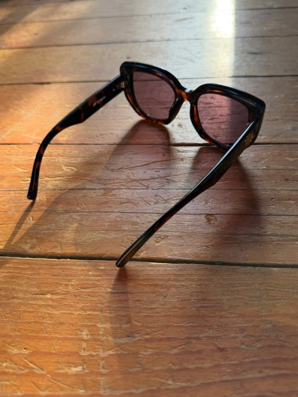 Le Specs Euphoria sunglasses in super dark tortoise
